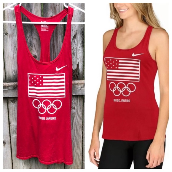 Nike Tops - Nike Team USA Flag Rio Olympics Women's tank XL